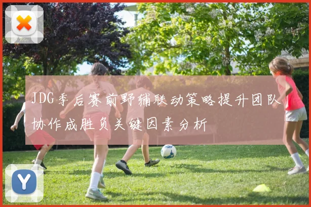 JDG季后赛前野辅联动策略提升团队协作成胜负关键因素分析